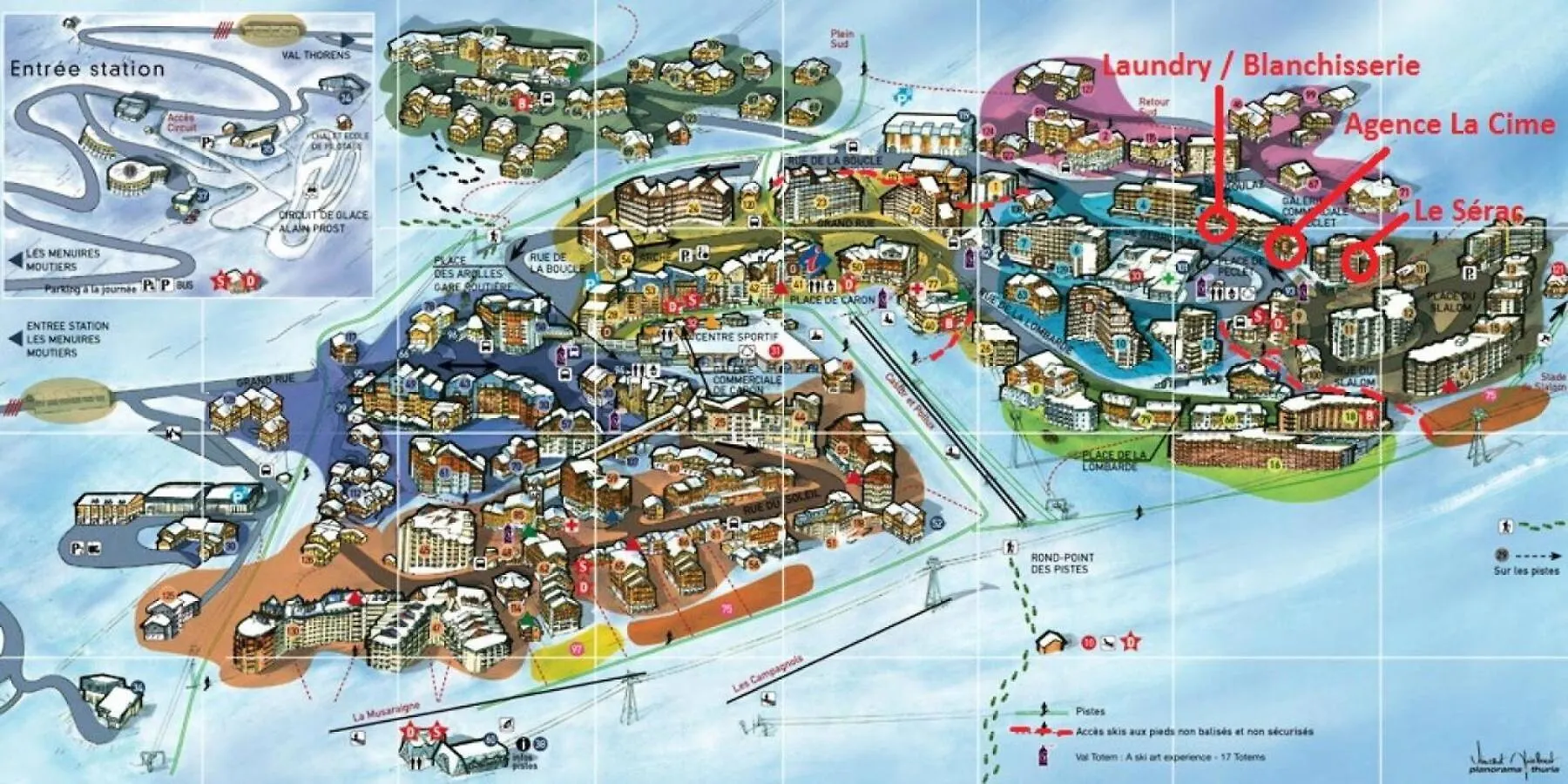 Apartment Residence Serac - Val Thorens Location: Studio Cabine En Haut De La Station Mae-9049